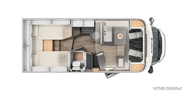 Camper semintegrato SUNLIGHT T 67 S Adventure, Autom,Safety+ACC,Navi,AKTION