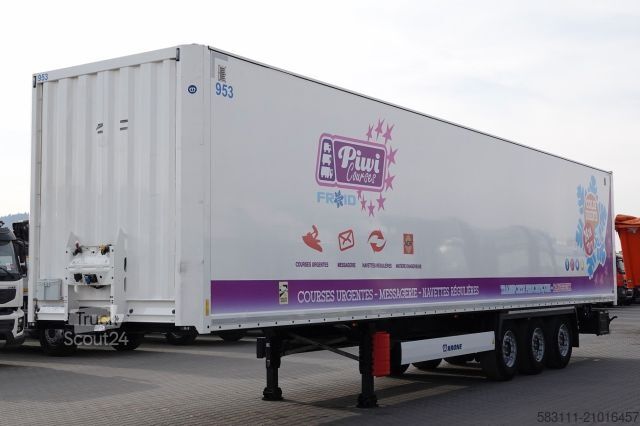 Rashladna poluprikolica KRONE KONTENER / KOFFER / 2021 ROK / OS PODNOSZONA 