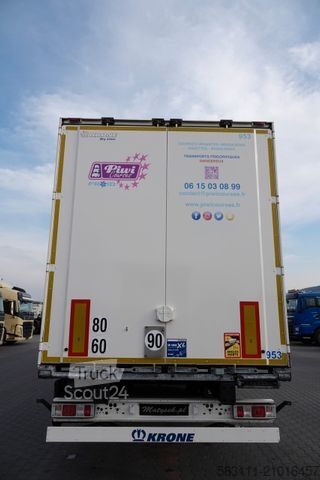 Rashladna poluprikolica KRONE KONTENER / KOFFER / 2021 ROK / OS PODNOSZONA 