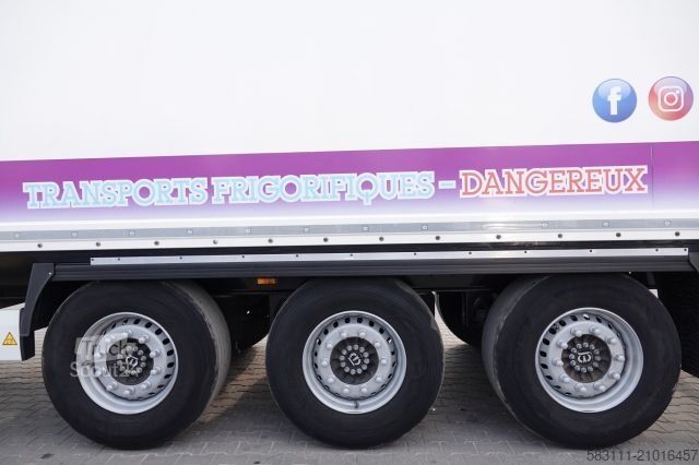 Rashladna poluprikolica KRONE KONTENER / KOFFER / 2021 ROK / OS PODNOSZONA 