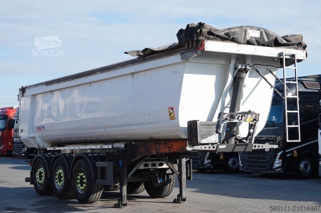 Полуприцеп-самосвал SCHMITZ CARGOBULL WYWROTKA 30 m3 / STALOWA / RYNNA WANNA HP / O? P