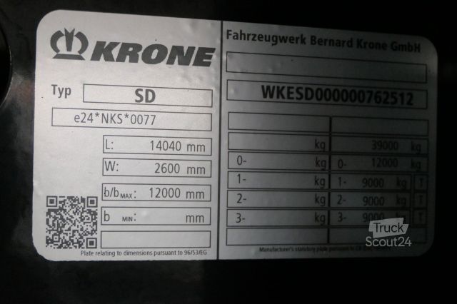 Rashladna poluprikolica KRONE CH?ODNIA / 2017 ROK / CARRIER VECTOR 1550