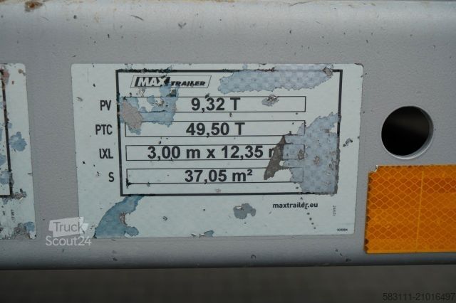 Низкорамный полуприцеп MAX TRAILLER  NACZEPA LAWETA / NISKOPODWOZIOWA / 12,