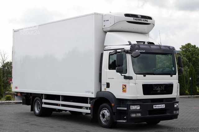 Jumbo vrachtwagen MAN MAN TGM 12.290 / 4x2 / CH?ODNIA 6,5 M / AGREGAT