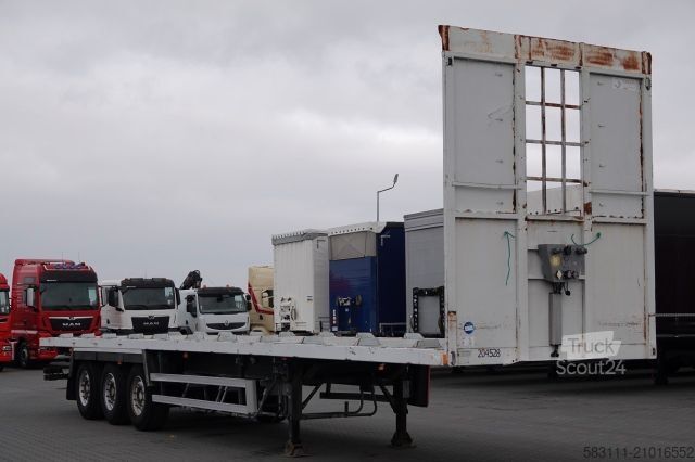 Remorque semi-plateforme de travail SAMRO NACZEPA PLATFORMA / MOCNA POD?OGA / OSIE SAF