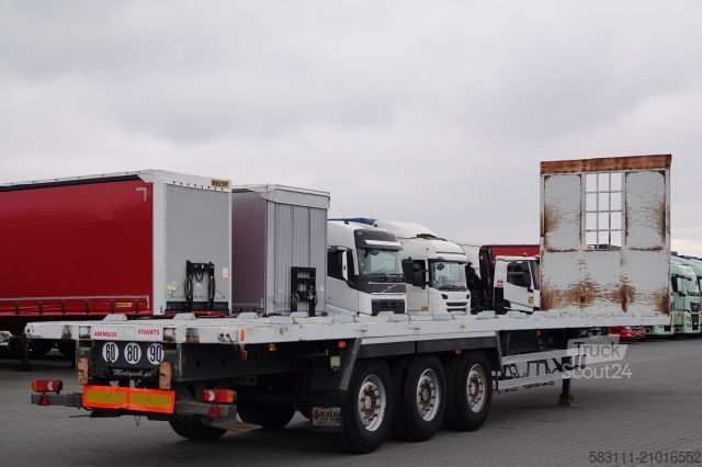 Remorque semi-plateforme de travail SAMRO NACZEPA PLATFORMA / MOCNA POD?OGA / OSIE SAF