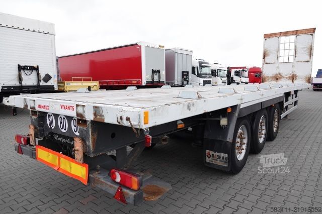 Remorque semi-plateforme de travail SAMRO NACZEPA PLATFORMA / MOCNA POD?OGA / OSIE SAF