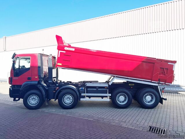 Camion à usage spécial Iveco-Magirus Trakker AD410T50 8x4 Trakker AD410T50 8x4, Stahlmulde ca. 16m³, hydr. Heckklappe