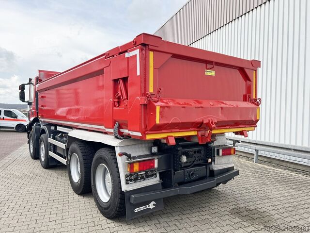 Camion à usage spécial Iveco-Magirus Trakker AD410T50 8x4 Trakker AD410T50 8x4, Stahlmulde ca. 16m³, hydr. Heckklappe