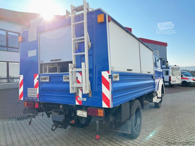 Бортовой грузовик Iveco-Magirus 120-23 AW 4x4 Doka 120-23 AW 4x4 Doka, V8-Motor, Gerätewagen, Seilwinde