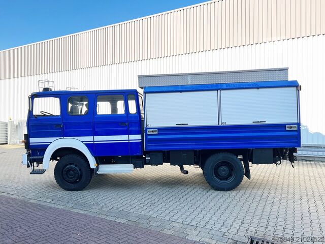 Бортовой грузовик Iveco-Magirus 120-23 AW 4x4 Doka 120-23 AW 4x4 Doka, V8-Motor, Gerätewagen, Seilwinde