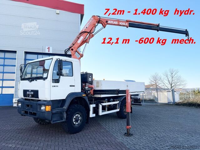 Grue montée sur camion MAN 14.224 LAC 4x4 BB 14.224 LAC 4x4 BB mit Kran Atlas 100.1