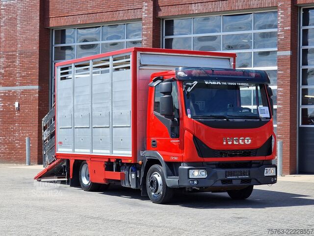Перевозка крупного рогатого скота Iveco Eurocargo 75.190 - Finkl Livestock 1 deck - 9.0...