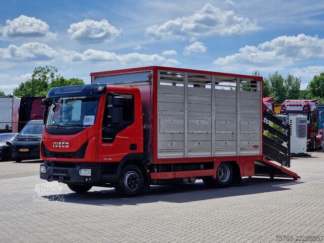 Перевозка крупного рогатого скота Iveco Eurocargo 75.190 - Finkl Livestock 1 deck - 9.0...