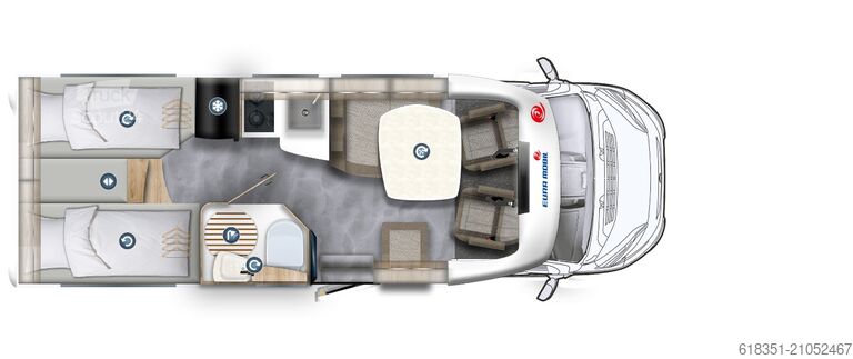 Halvintegrerad husbil EURA MOBIL PROFILA RS 695 EB, Maxi 4,25 t, Automatik