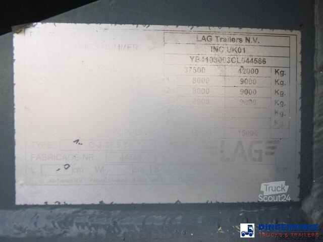Tank L.A.G. Fuel tank alu 44.4 m3 / 6 comp + pump