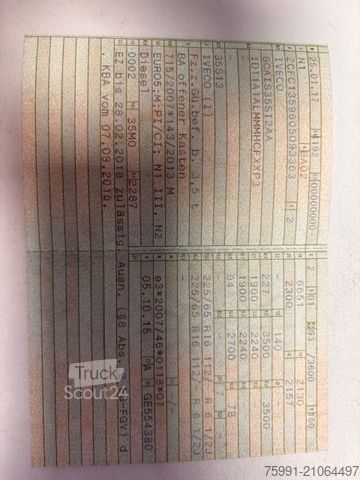 Pick-up dodávka IVECO Daily Fahrgestell Doppelkabine 35 S ... Radstand