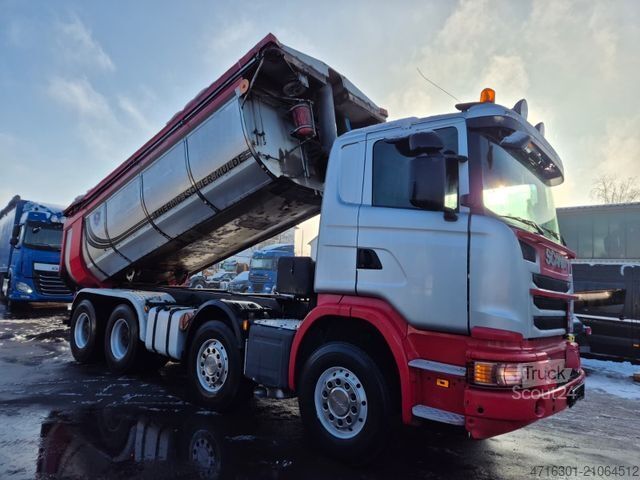 Tipper truck SCANIA G450 BB 8x4 Langendorf Thermo *Retarder|Alcoa