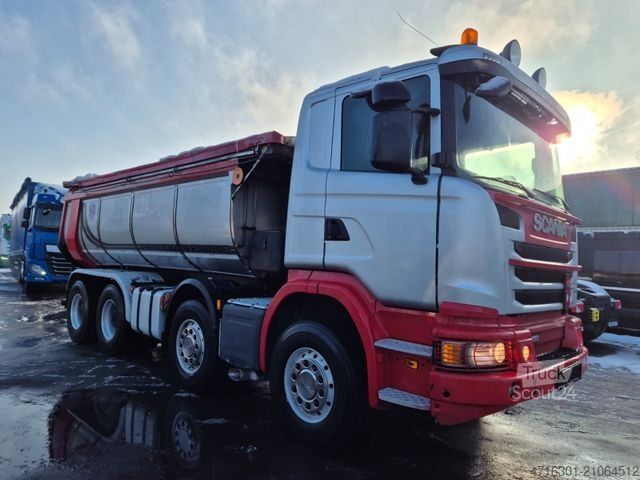 Tipper truck SCANIA G450 BB 8x4 Langendorf Thermo *Retarder|Alcoa