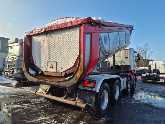 Tipper truck SCANIA G450 BB 8x4 Langendorf Thermo *Retarder|Alcoa