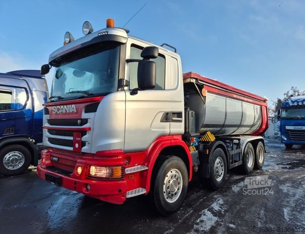 Tipper truck SCANIA G450 BB 8x4 Langendorf Thermo *Retarder|Alcoa