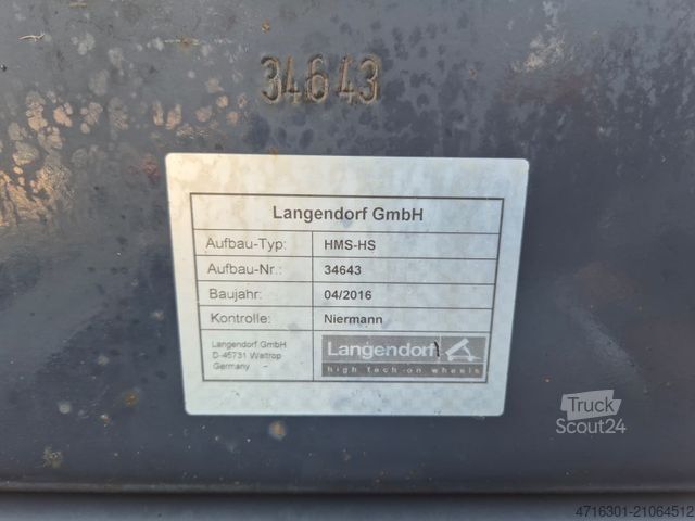 Tipper truck SCANIA G450 BB 8x4 Langendorf Thermo *Retarder|Alcoa