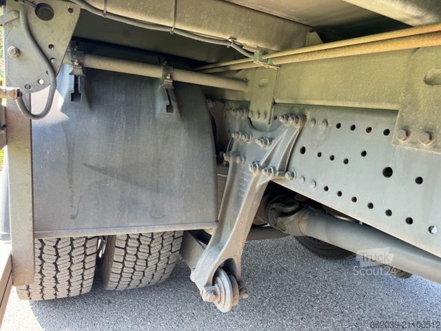 Krautuvas sumontuotas ant sunkvežimio MERCEDES-BENZ Axor 1833L PRITSCHE KRAN PK 12002 EH SEHR GEPFLE