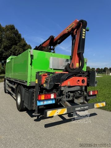 Krautuvas sumontuotas ant sunkvežimio MERCEDES-BENZ Axor 1833L PRITSCHE KRAN PK 12002 EH SEHR GEPFLE