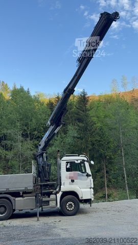 Camión volquete trilateral MAN 33.440 TGS6X4 BLATT BLATT EFFER KRAN TOP ZUSTAND