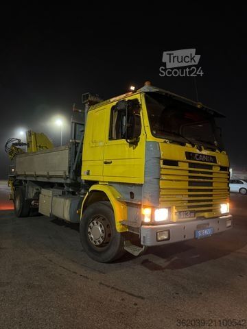 Kiepwagen SCANIA R 112 M 2 SEITENKIPPER KRAN