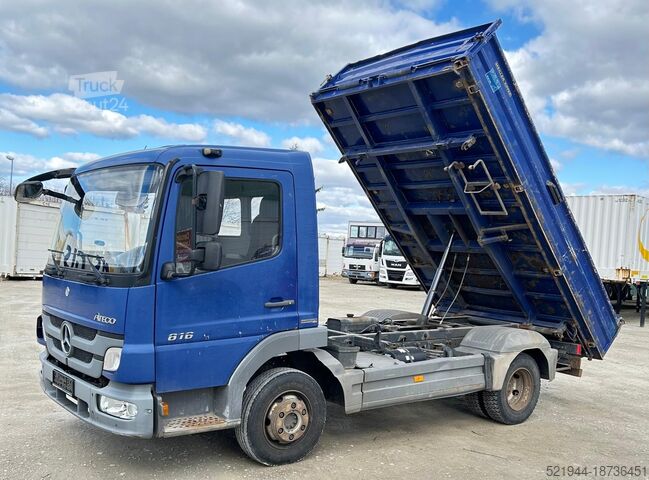 Üç yönlü damperli kamyon Mercedes-Benz Atego 916 Kipper Dreiseiten Meiller