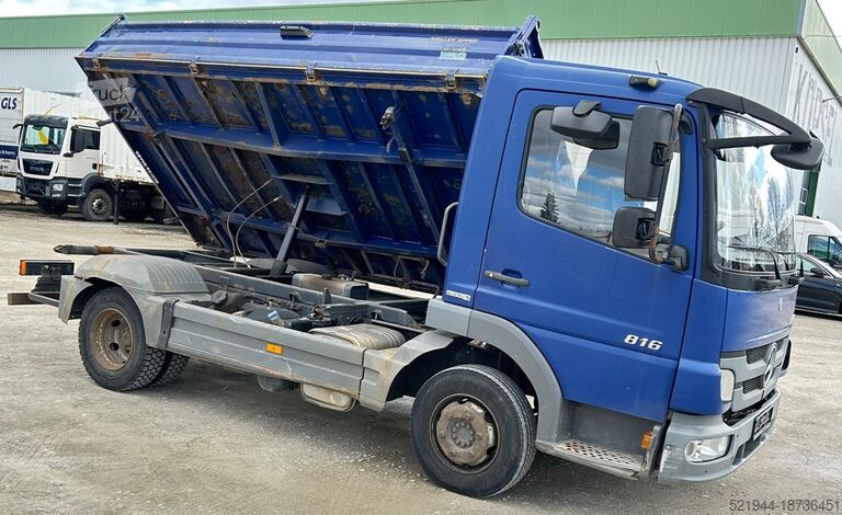Üç yönlü damperli kamyon Mercedes-Benz Atego 916 Kipper Dreiseiten Meiller