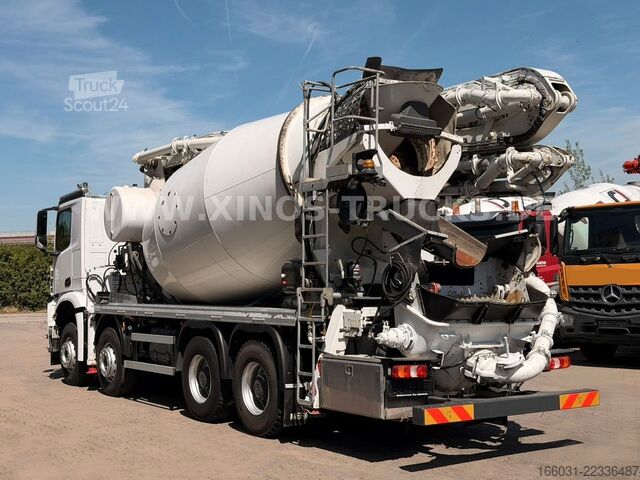 Betonszállító teherautó MERCEDES-BENZ Arocs 4143 8X4 CIFA MK32L + 9m³ Pumi 770h!