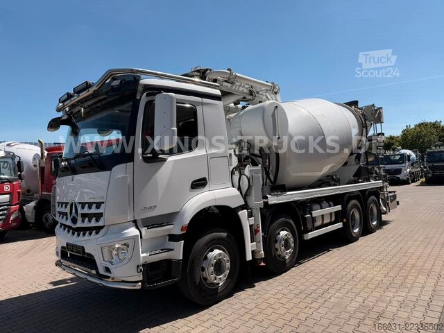 Betonszivattyús teherautó MERCEDES-BENZ Arocs 4143 8X4 CIFA MK32L + 9m³ Pumi 1037h!