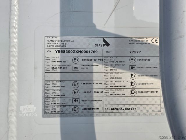 Puspriekabė su judančiomis grindimis STAS S3000ZX