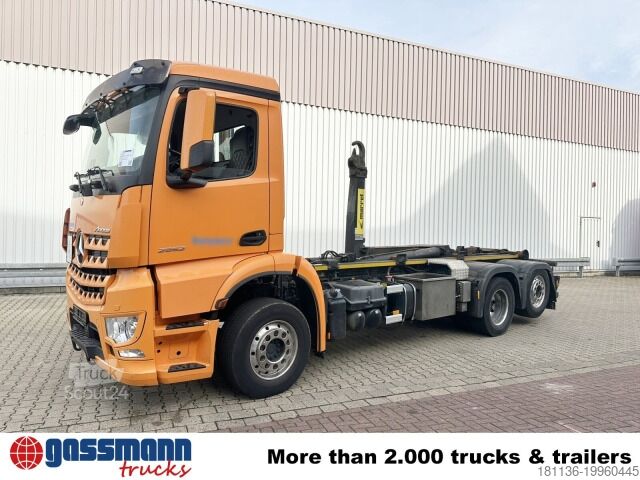 Roll-off tipper truck Mercedes-Benz Arocs 2552 L 6x2, Lenk-/Liftachse