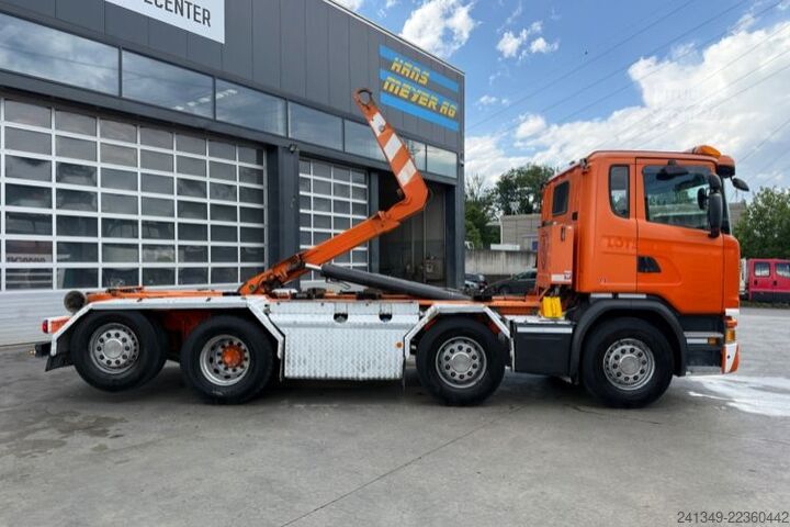 Φορτηγό γερανός roll-off SCANIA G490 8x2 Hiab 20T