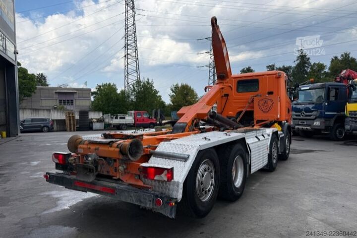 Φορτηγό γερανός roll-off SCANIA G490 8x2 Hiab 20T