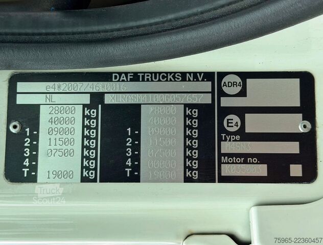 شاحنة صندوقية DAF CF 370 FAN HEIWO BAK DHOLLANDIA 3000 KG. ACHTERS