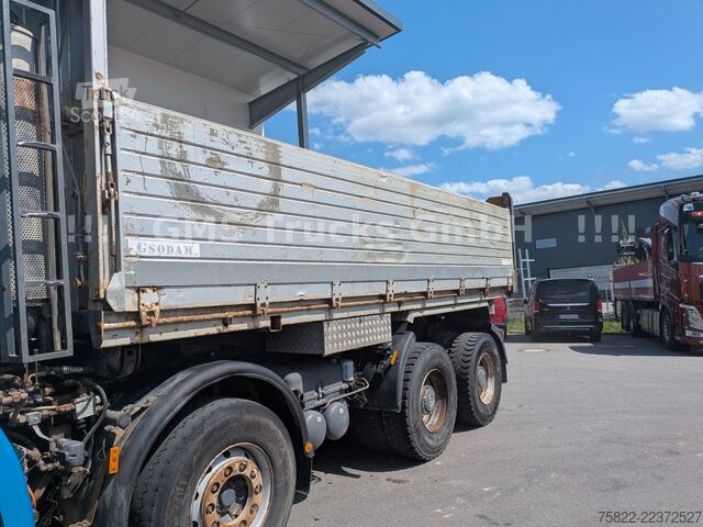 Üç taraflı damperli kamyon MERCEDES-BENZ Actros 4143 / V6 / Blatt - Blatt / Retarder