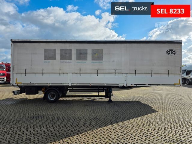 Open semitrailer with tarp  Schwagmeier