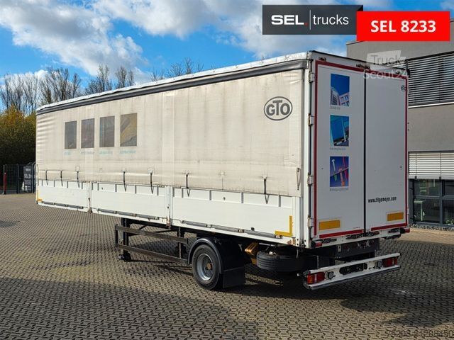 Open semitrailer with tarp  Schwagmeier