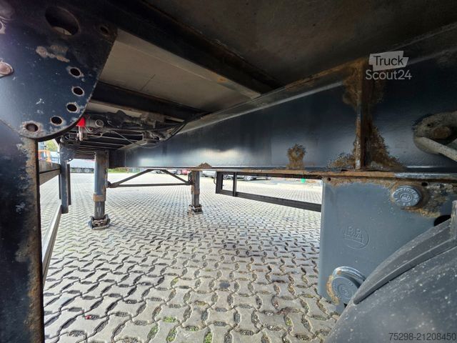 Open semitrailer with tarp  Schwagmeier
