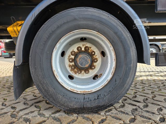 Open semitrailer with tarp  Schwagmeier