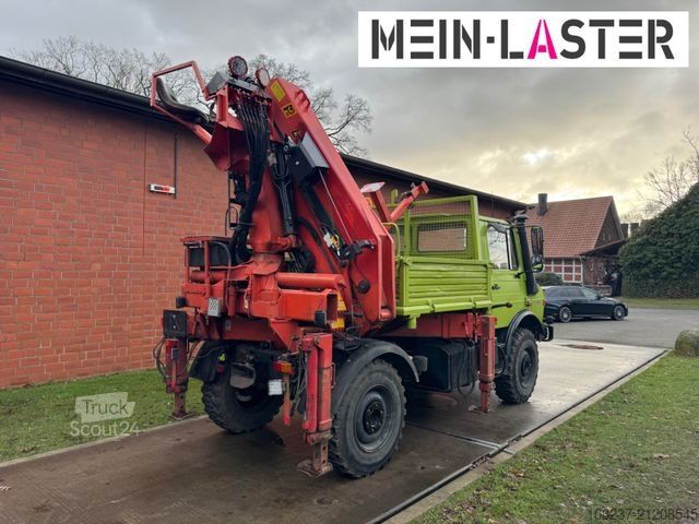 Teherautóra szerelt daru UNIMOG U 1650 PK 10500 Kran 15 m max. 3,9 t Seilwinde