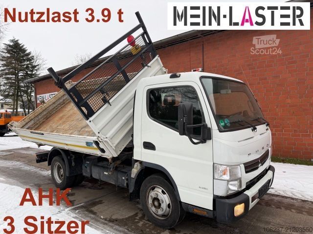 Driezijdige kipper bestelwagen FUSO Canter 7C15 Meiller 3 Seitenkipper AHK