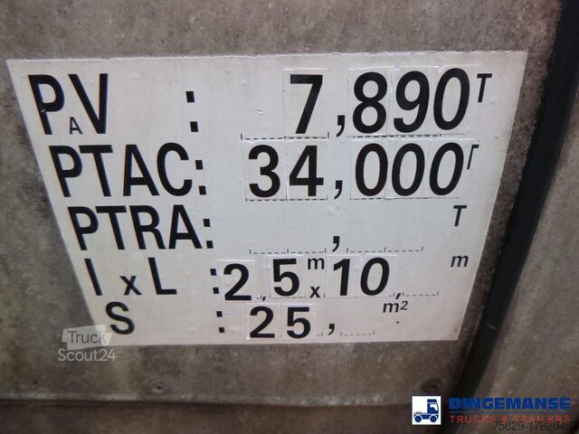 خزان Trailor Heavy oil / bitumen tank steel 31.1 m3 / 1 comp