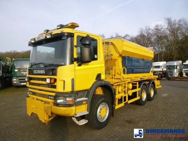 Snowplough Scania P114-340 CB 6X6 RHD gritter / snow plough