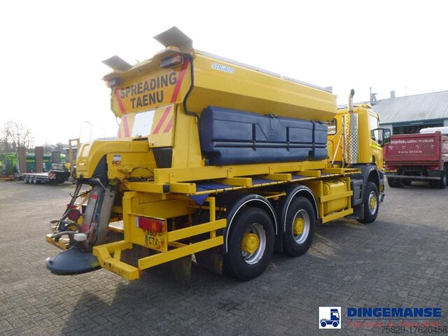 Snowplough Scania P114-340 CB 6X6 RHD gritter / snow plough