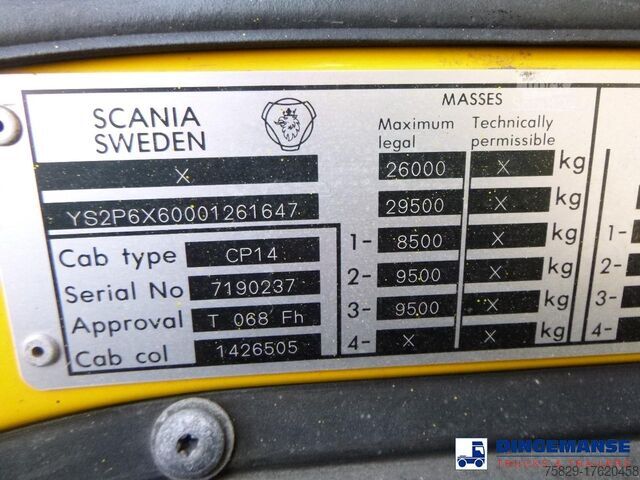 Sneeuwruimer Scania P114-340 CB 6X6 RHD gritter / snow plough